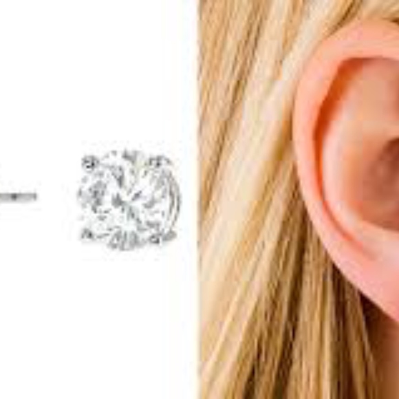 NEW CZ Stud Earrings Studs STERLING SILVER 925 5mm - Picture 3 of 6